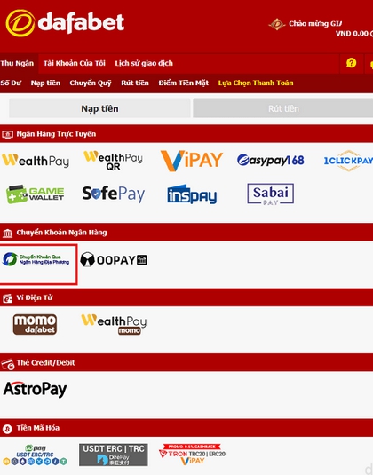 Giao diện trang web và ứng dụng Gobet - Gobet